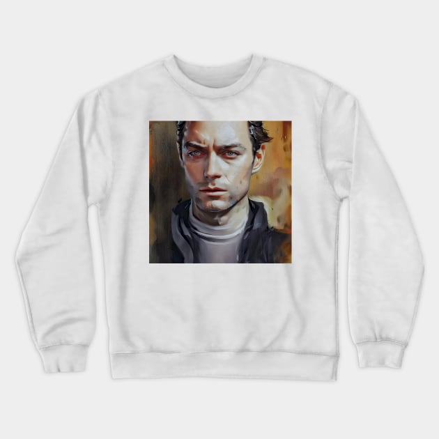 study of Jude face Crewneck Sweatshirt by bogfl